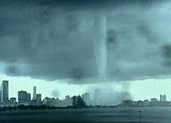 A tornado above Miami