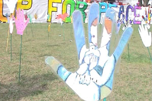 Neela organises an anti-war protest