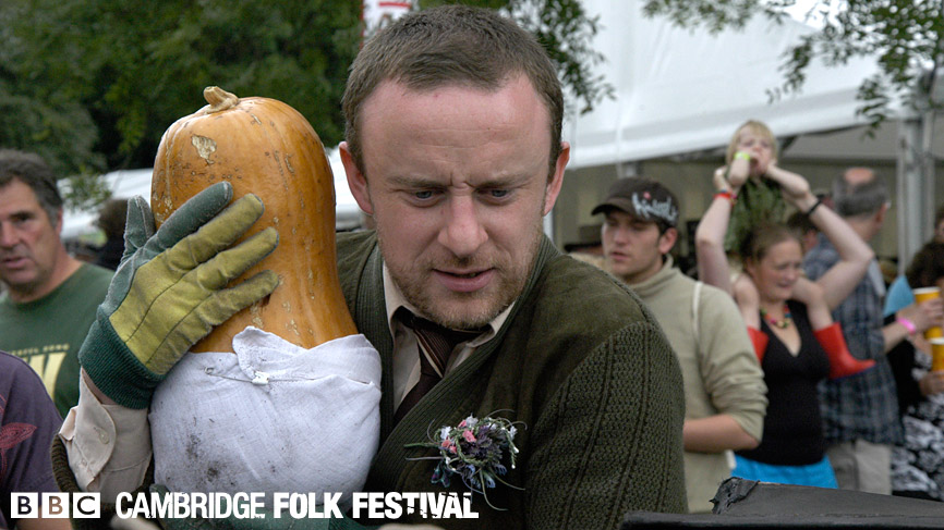 While he may look sinister, he's just looking after his vegetable