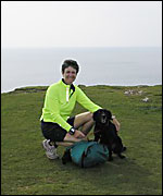 Jo Bishop and dog Bella