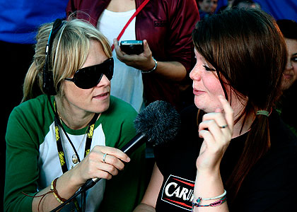 Edith Bowman live from Reading Festival