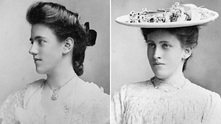 Gwendoline (left) and Margaret Davies. Images courtesy of Amgueddfa Cymru - National Museum Wales