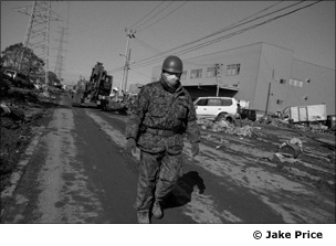 Clearing the streets in Sendai