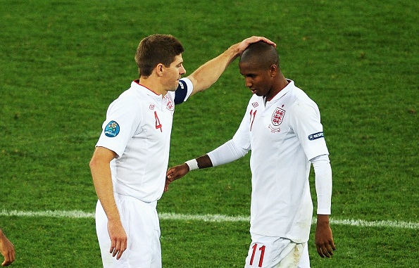 Steven Gerrard and Ashley Young