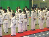 The Teams bow to the masters