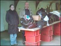 Sorting aid for tsunami victims