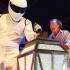 The Stig races to switch on the lights