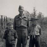 Myself, my father and brother in 1941