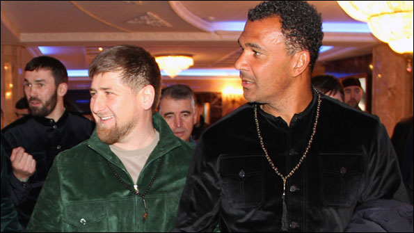 Ramzan Kadyrov and Ruud Gullit 
