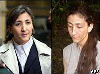 Ingrid Betancourt antes e depois de ser levada pelas Farc (foto de arquivo)