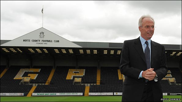 Sven-Goran Eriksson at Meadow Lane