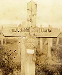 Joe's temporary grave shows the German spelling of his name