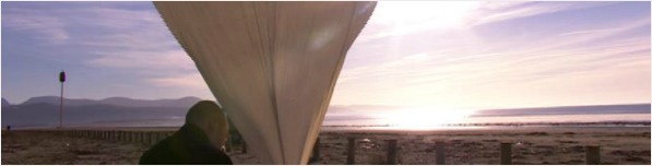 Karl Jones from Stourbridge gets ready to launch a videocamera attached to a weather balloon