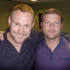 Dermot and David Gray. We think he may have been leaning forward a bit - his head's not really that big!