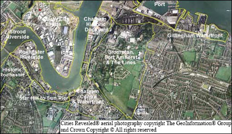 Satellite image of Medway