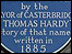Hardy blue plaque