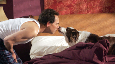 Ben Kissing the Dog