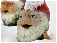 It's gnome fun gardening in this weather