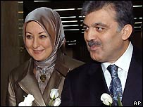 Abdullah Gul and wife