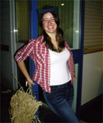 Rachel at a barn dance