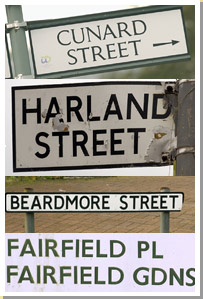 Photograph of street signs