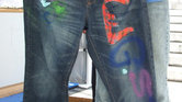 Sprayed jeans... Sprayed jeans...