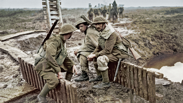 British soldiers at Passchendaele, 1917 (credit BBC/Pen and Sword)