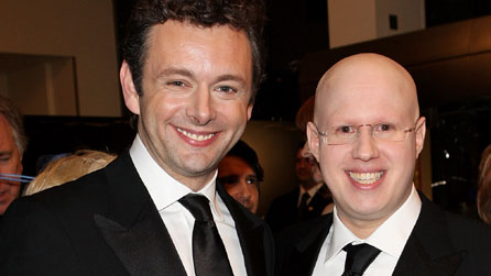 Alice in Wonderland stars Michael Sheen (the voice of the White Rabbit) and Matt Lucas (Tweedledum and Tweedledee) at the royal world premiere © Claire R Greenway/Getty Images for Disney