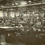 A view of one of Barrans' Factory Workrooms. Taken from a pre war pamphlet on Careers in the clothing industry in Leeds: Careers for Yorkshire Girls. By kind permission of Mrs Birkby