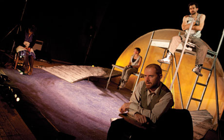The cast of Hijinx's Ill Met By Moonlight. Photo © Simon Gough Photography