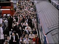 Peak travel commuters.