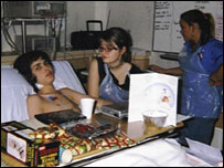 Christmas Day 2004 at Great Ormond Street Hospital
