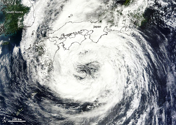 satellite image typhoon talas