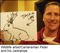 Peter Murtagh and Jackalope drawing