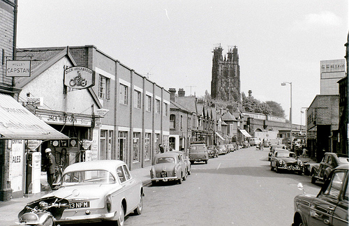 Brook Street, Wrexham, c.10 May 1960