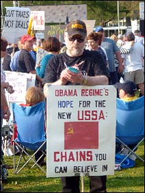 Tea Party rally in Washington DC 15 April 2010
