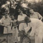 A shot leopard at Dalbumgar in 1943.