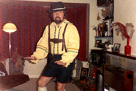 Roy Noble in lederhosen
