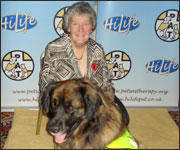 Ann Burrell with Simba