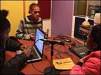 Teenagers at Sound Radio
