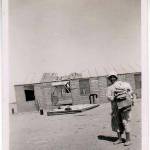 ‘Dhobie Whallao’ by our cookhouse after a hurricane had hit it.
