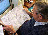 Image of Cliff Howe at the computer