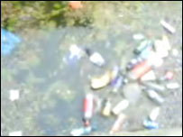 Rubbish in the Brayford Pool
