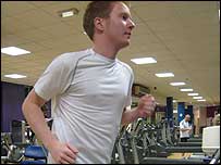 The gym has become Stuart's second home 