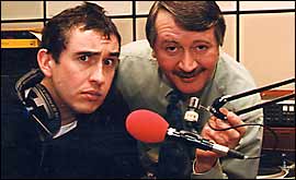 Picture: Steve Coogan and Wally Webb.
