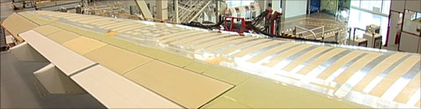 Filton's wings, being fitted to the A400M in Seville