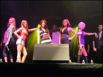 Girls Aloud Perform at Stansted House