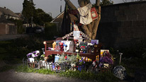 The shrine to teenage murder victim Shevon Wilson