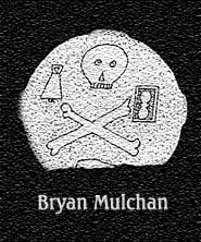 Headstone showing Mortality Symbols, found in the Pubble Graveyard in Co. Fermanagh