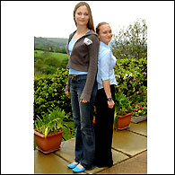 twins Sammy and Hattie Peters